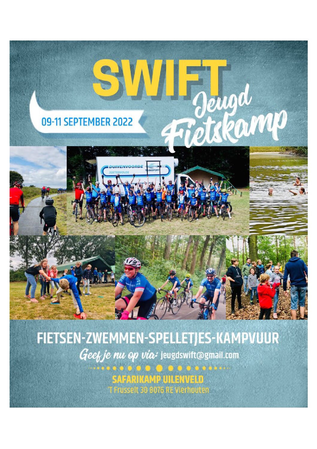 Swift Jeugdkamp – 9 tot 11 september